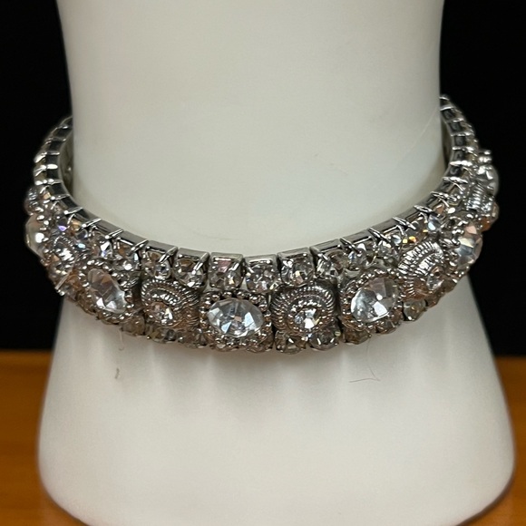 3 Stretch Rhinestone Bracelets - Picture 3 of 8